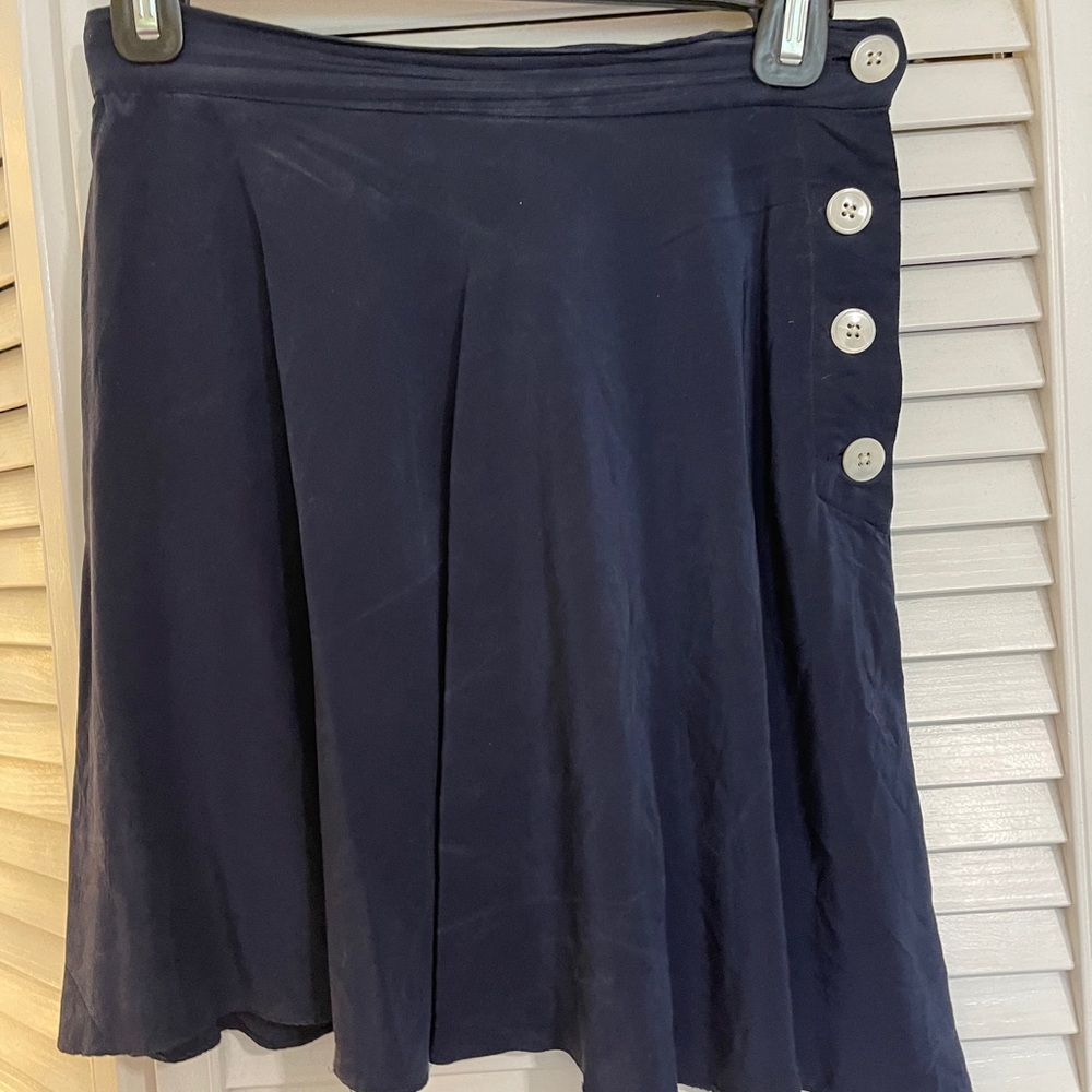 Ralph Lauren vintage silk high waist skater skirt